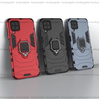 鋼鐵支架人三星M13手機殼三星M12保護殼 全包防摔 軟邊硬殼 Samsung Galaxy A22指環手機殼M13