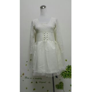 【獅子座衣百匯】長袖洋裝👗小禮服👗蕾絲/澎裙