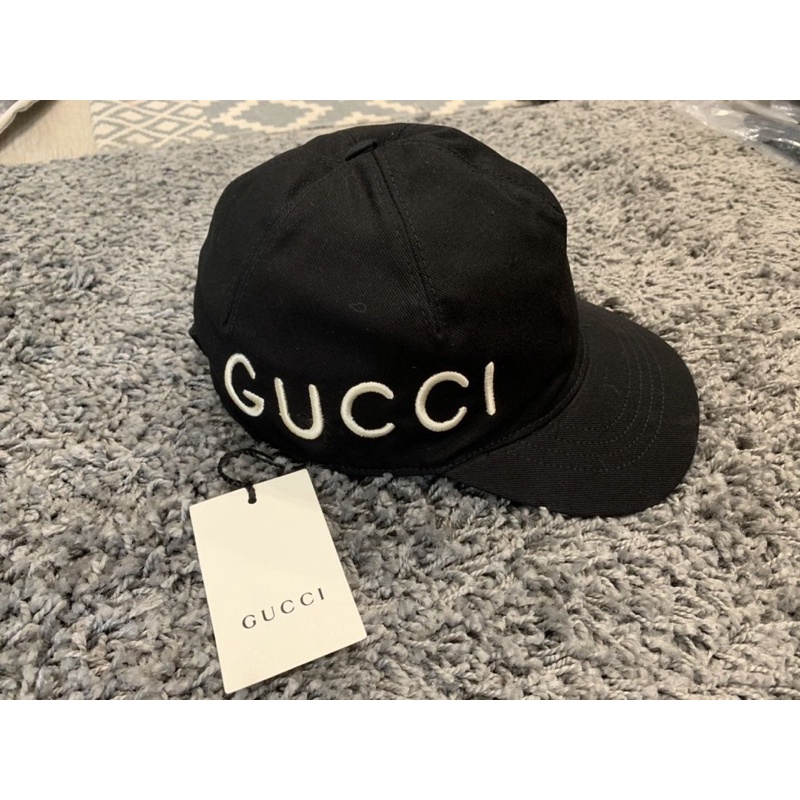 全新正品 GUCCI "GUCCI LOVED" 刺繡帽 M 現貨