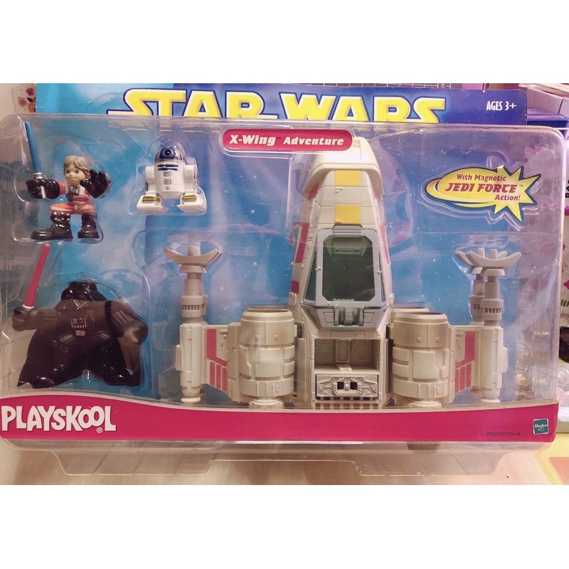 孩之寶Hasbro發行星際大戰兒樂寶卡STARWARS PLAYSKOOL卡通版x-wing鈦戰機達斯維德B款