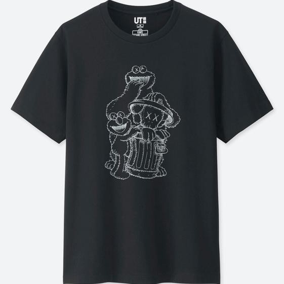 UNIQLO 男裝 KAWS X Sesame Street 芝麻街 UT 印花T恤 短袖（全新）