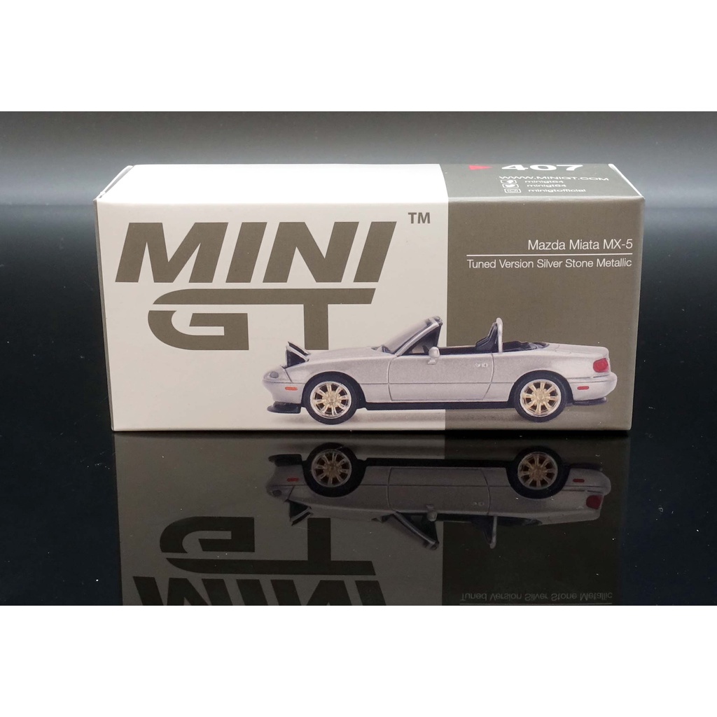 MASH】現貨特價Mini GT 1/64 Mazda Miata MX-5 (NA) Tuned 銀左駕#407 
