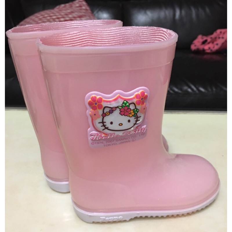 全新日本製kitty兒童雨鞋