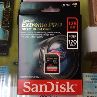 Sandisk Extreme PRO SDXC UHS-1 128GB 170MB/S