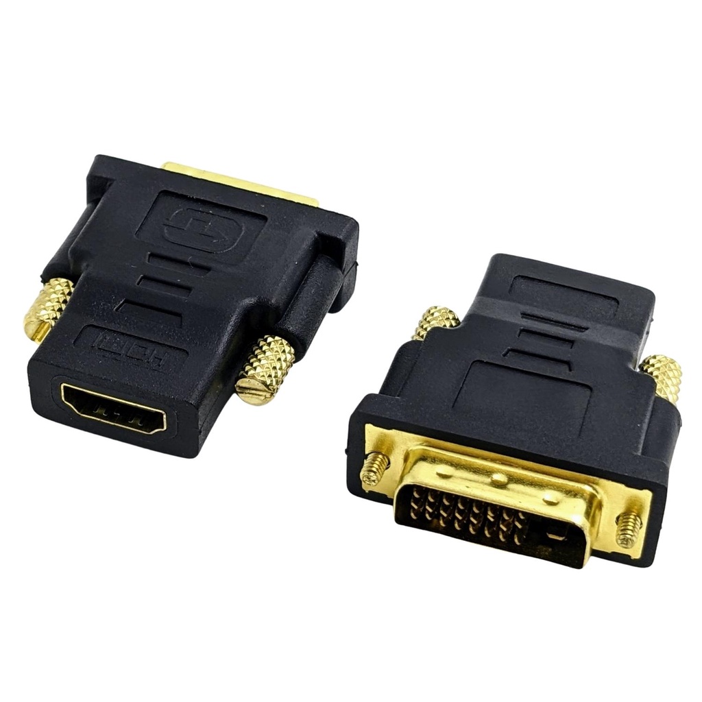 HDMI 轉 DVI-D 鍍金 24+1 轉接頭 DVI 公 轉 HDMI 母 轉 DVI 雙向傳輸 轉換頭 | 蝦皮購物