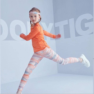 [Ms.&Mrs. Fitness] <現貨>歐美新款時尚兒童彈力瑜伽褲彩色亮色親子女孩跑步網球健身褲