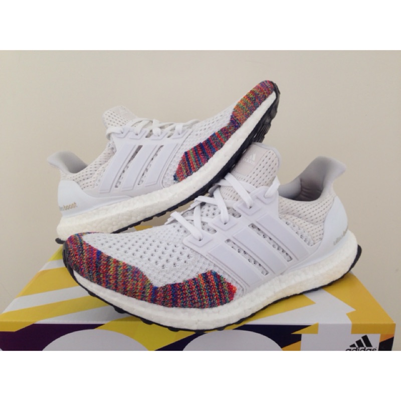 Adidas Ultra Boost LTD白彩虹編織慢跑鞋 馬牌大底