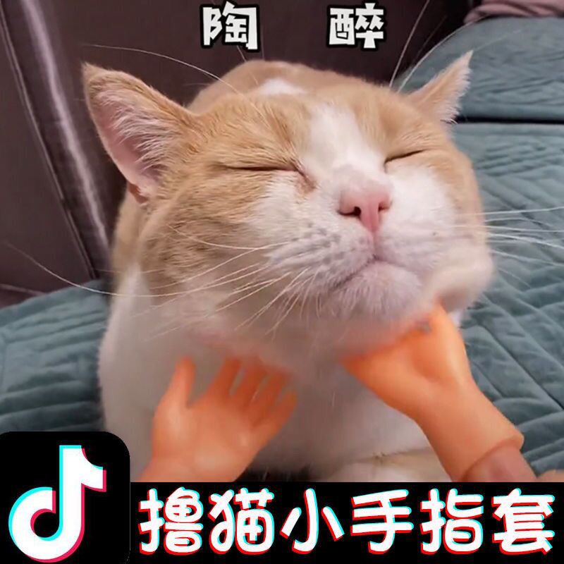 寵物 玩具 手套 擼貓神器 貓咪 按摩 抖音同款 搞怪 模型 指套 趣味 道具 搞笑 拍攝 魔術 派對