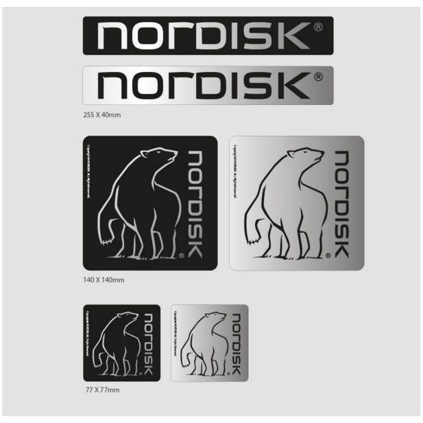 【現貨】：NORDISK 髮絲紋套裝貼紙（A款-黑色）/（B款-銀色） NORDISK韓國原廠授權 Made in Ko