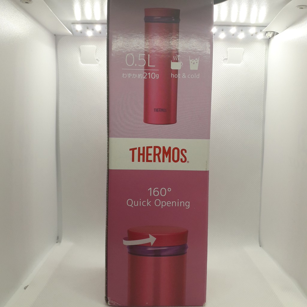 全新【THERMOS 膳魔師】超輕量 不鏽鋼真空保溫杯0.5L(JNO-500/501) 保溫瓶 保溫壺 保冷瓶