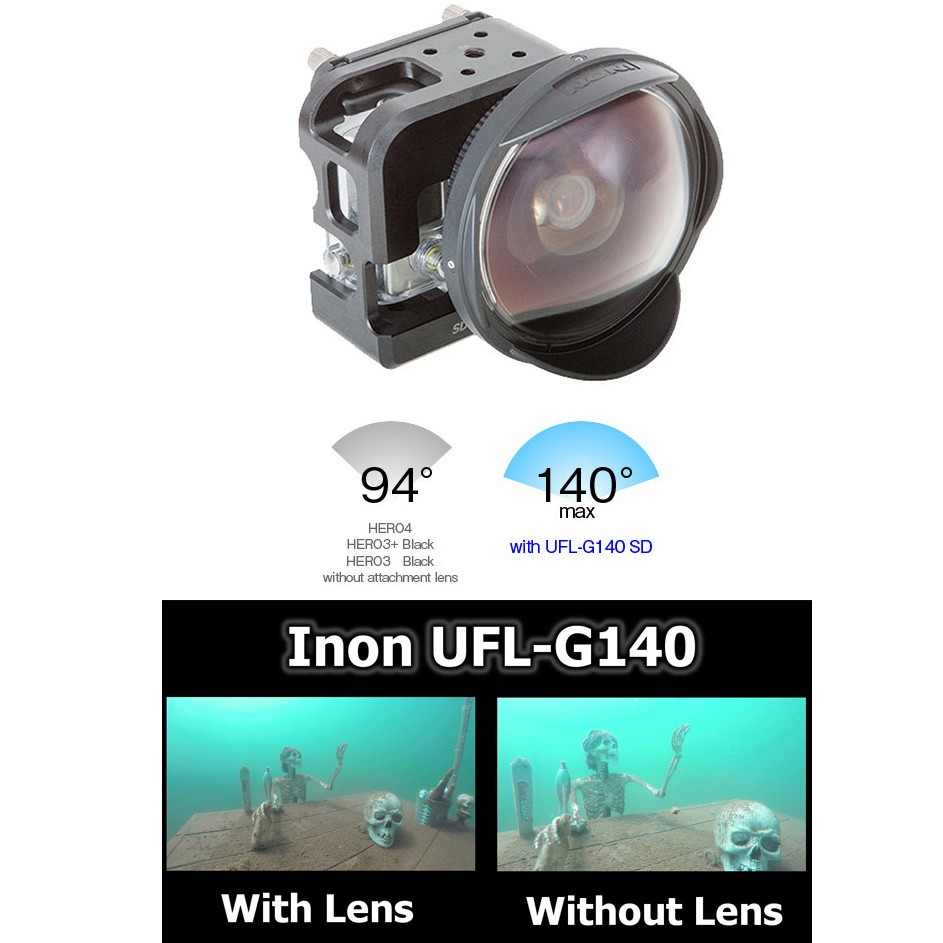 お買物マラソン最大1000円OFFクーポンあり INON gopro用 ワイコン UFL