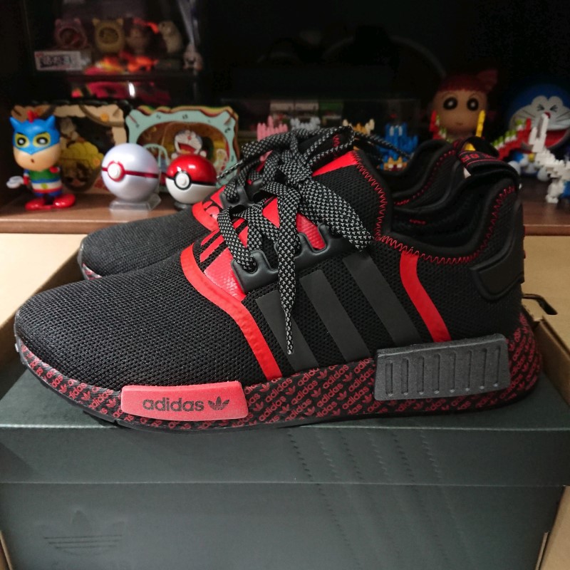 【小八】Adidas NMD R1 Black 黑紅 LOGO FV8516