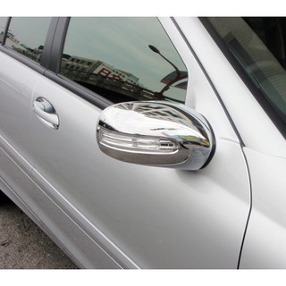 Benz C203 coupe C180 C200 C220 00~04 改裝 鍍鉻銀 後視鏡蓋 後照鏡蓋貼