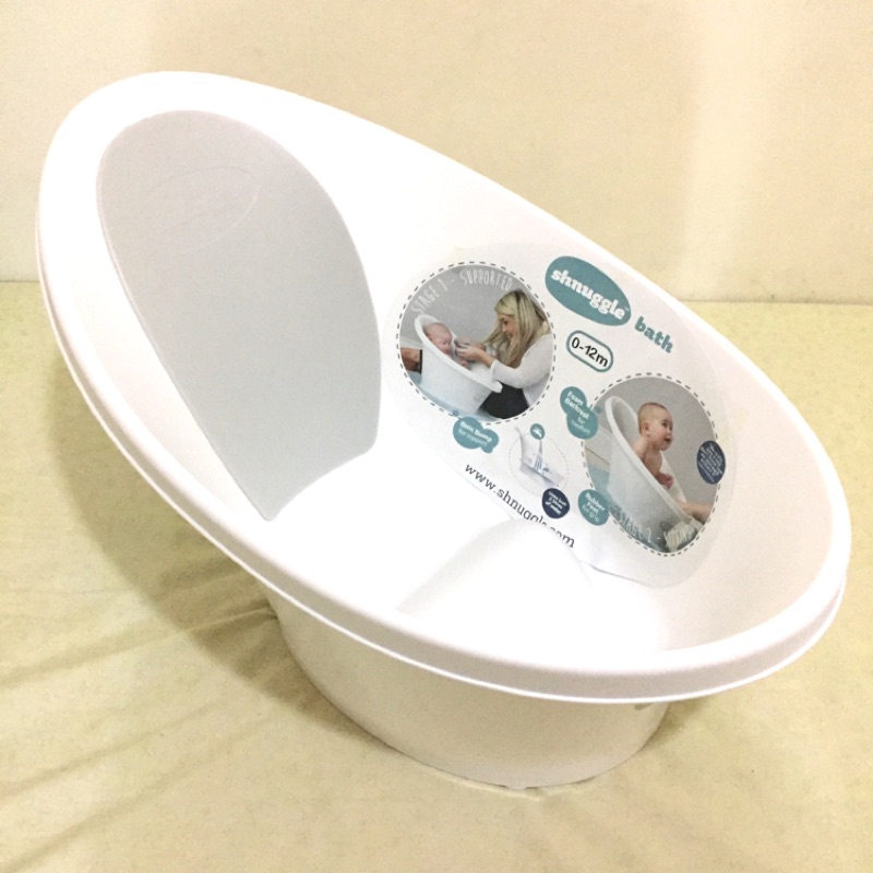 英國Shnuggle【月亮澡盆】(時尚灰) 新手爸媽必備的嬰兒浴盆