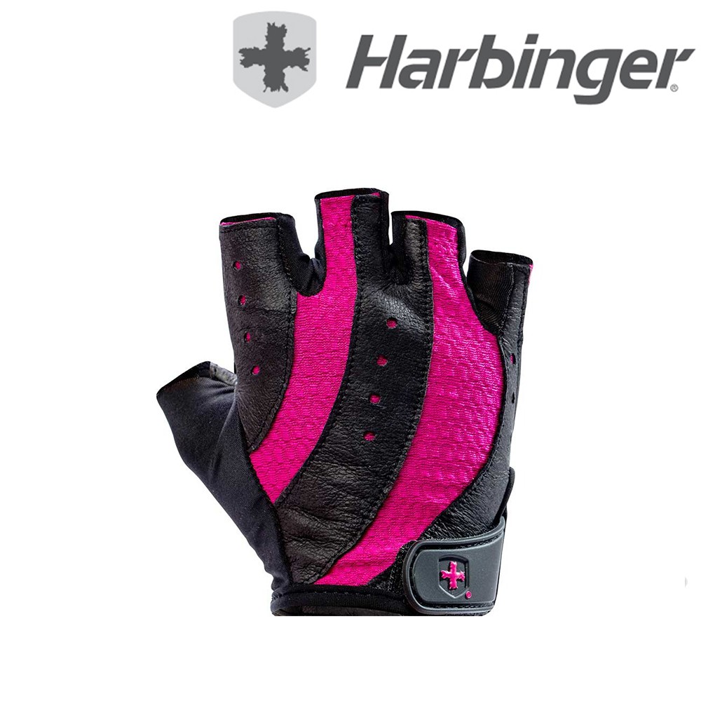 [零碼出清] Harbinger 女重訓手套 舉重手套 健身用專業護腕手套 半指手套 Gloves 皮革 149