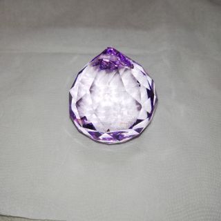 切面水晶球 40mm切面水晶球 水晶吊墜 DIY水晶吊飾 紫色切面水晶球 水晶燈配件 水晶燈吊墜