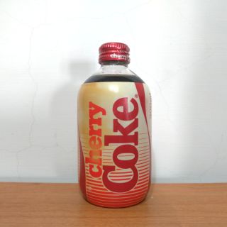 日本1980年代300ml櫻桃可口可樂胖胖瓶