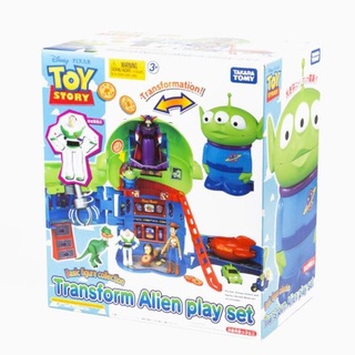 不挑盒況 TAKARA TOMY 三眼怪 變身披薩星球組 玩具總動員 TOY STORY 收納盒 場景組 代理版