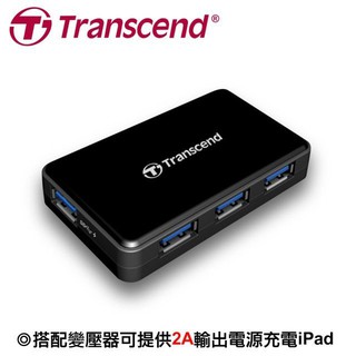 @淡水硬漢@創見 TS- HUB3K 極速 USB 3.1 四埠集線器 附變壓器 USB3.0 HUB 集線器 充電