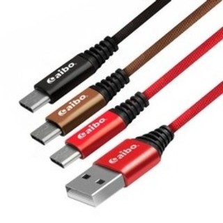 aibo IP-A2-TYPEC USB 轉 Type-C 鋁合金接頭 布藝編織快充傳輸線(1.5M)
