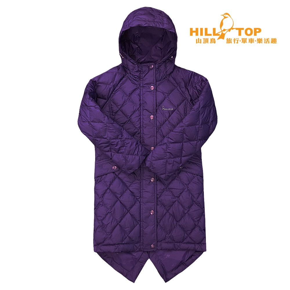【Hilltop山頂鳥】童款超撥水蓄熱羽絨長大衣F21C35紫