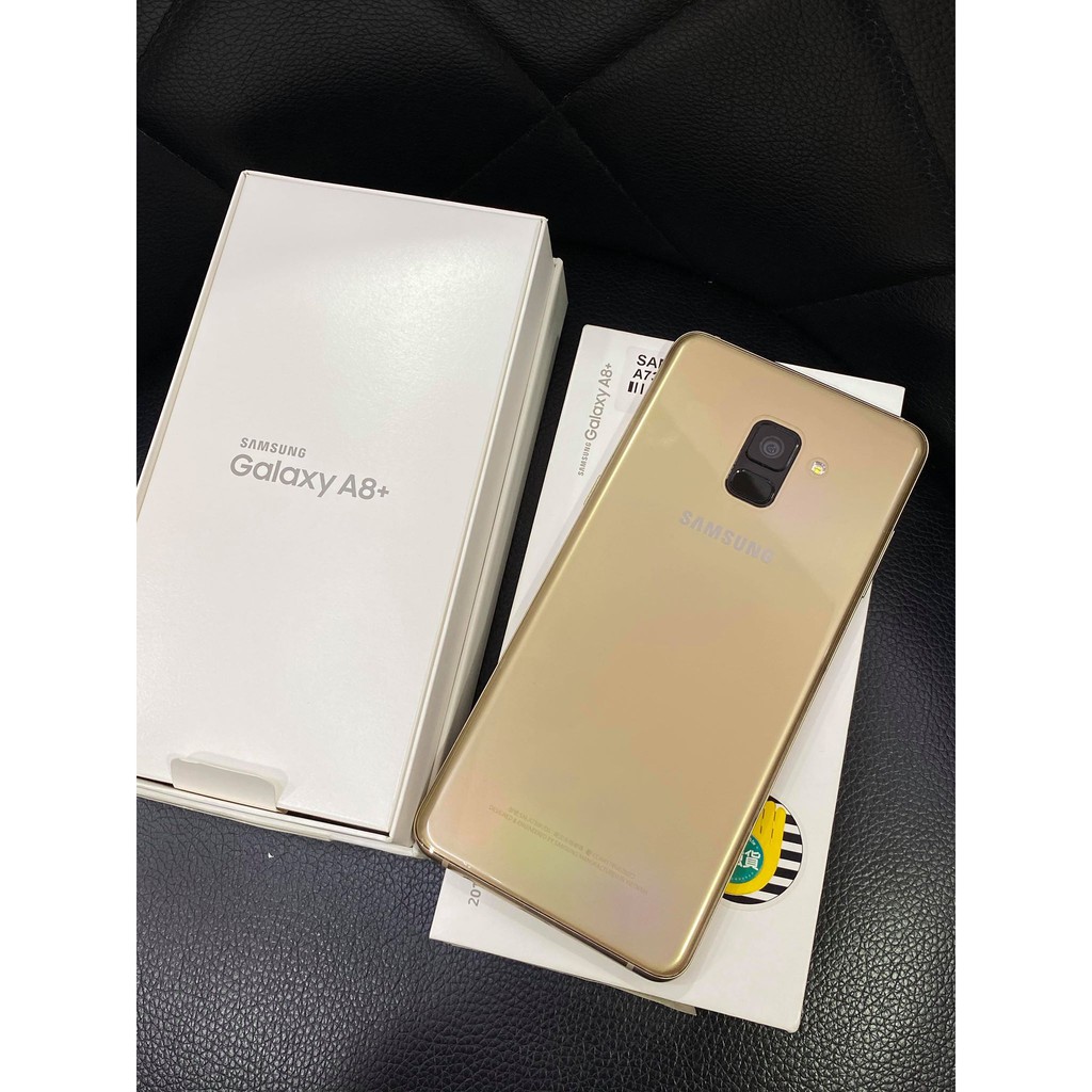 Samsung Galaxy A8+（2018）金色 64G 外觀9.5成新 功能正常