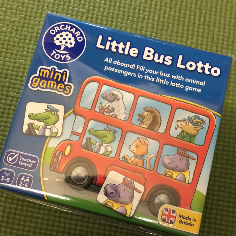 Little bus lotto orchard toys 迷你公車遊戲 配對 桌遊