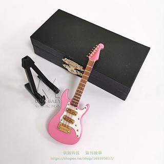 迷你電吉他模型擺件生日禮物娃娃樂器手辦蛋糕小擺件可刻字電貝斯【名揚 MUSIC】