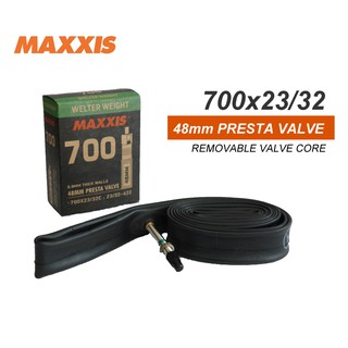 MAXXIS內胎700x23/32C(法式長氣嘴48mm)(氣嘴芯可拆)[03000696]【飛輪單車】