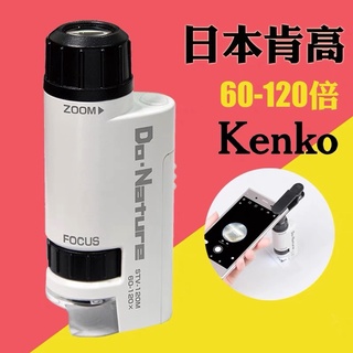 升級款送手機夾日本原裝進口肯高kenko顯微鏡60倍-120倍LED攜帯型放大鏡顯微鏡鑑定玉石古董字畫