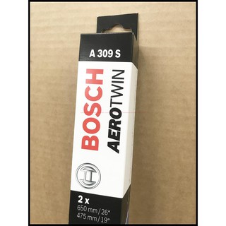 BOSCH【雨刷 MONDEO MK4 MK4.5】A309S V40 26+19 軟骨雨刷 JC原廠貨