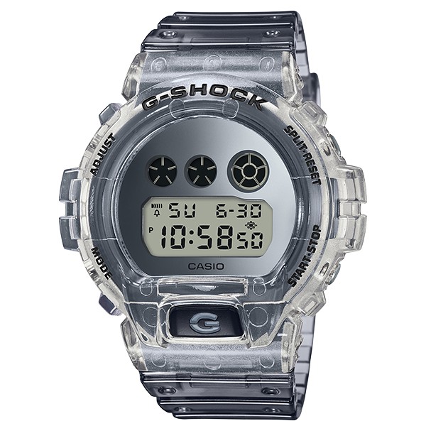 G-SHOCK 80年代設計半透明錶殼錶帶200米超防水電子錶_ DW-6900SK-1