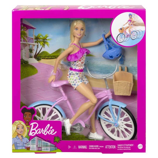 全家樂玩具 Barbie 芭比時尚自行車組合