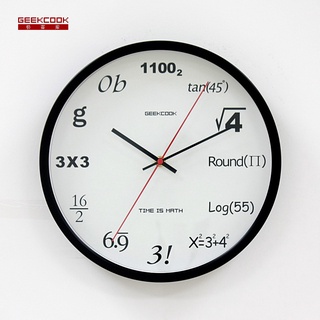 GEEKCOOK 極客庫 婉約數字創意鐘錶個性掛鐘石英鐘居家裝飾客廳牆壁掛飾時鐘掛鐘