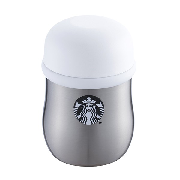 Starbucks 台灣星巴克 2018白蓋女神餐食罐組 420ml 304不銹鋼便當罐附提袋 白女神 隨行杯