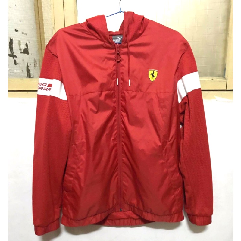 Puma聯名Ferrari法拉利 風衣外套 紅色