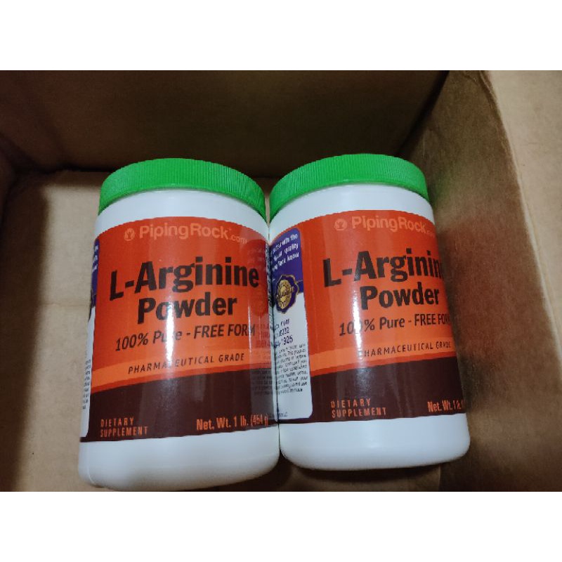 PipingRock精氨酸粉1磅L-Arginine(左旋精胺酸 一氧化氮) 台灣現貨