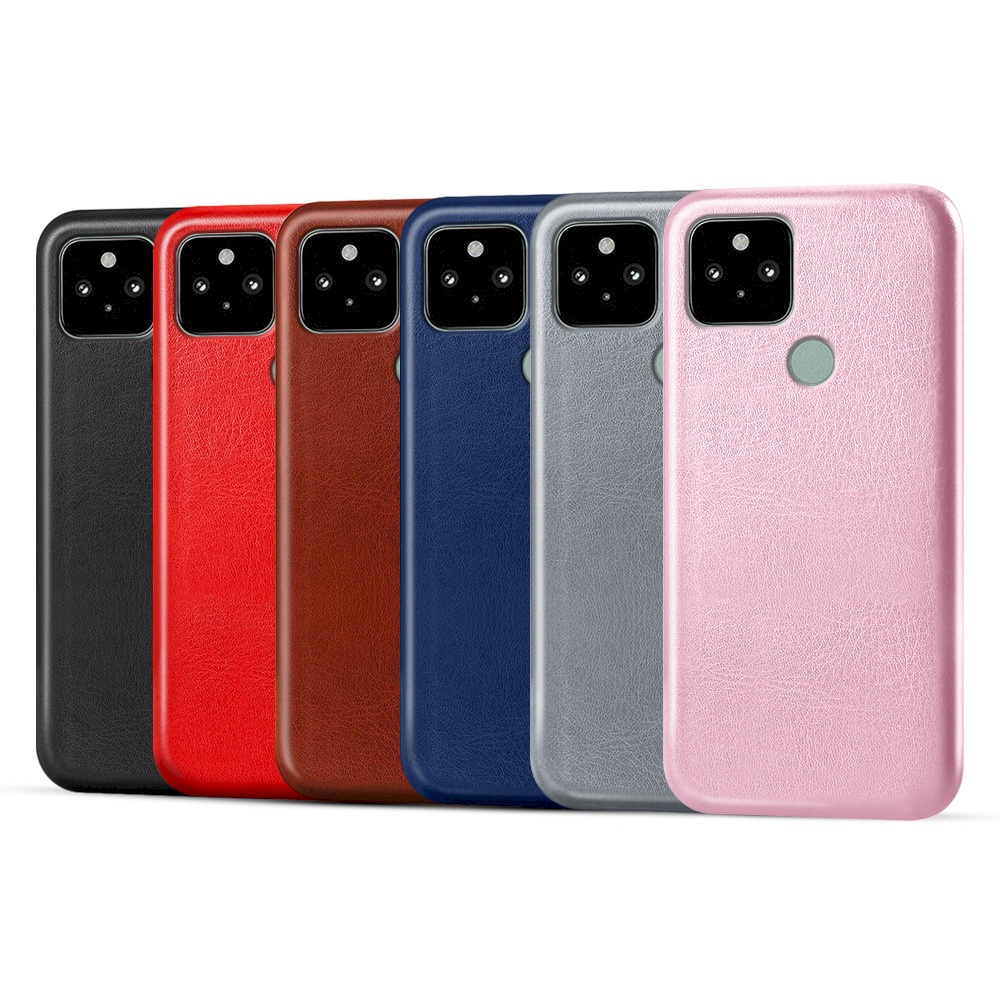 Google Pixel 4a 5g 5 皮革手機殼手機套保護殼牛皮仿真皮紋單色素色背蓋油蠟感保護套
