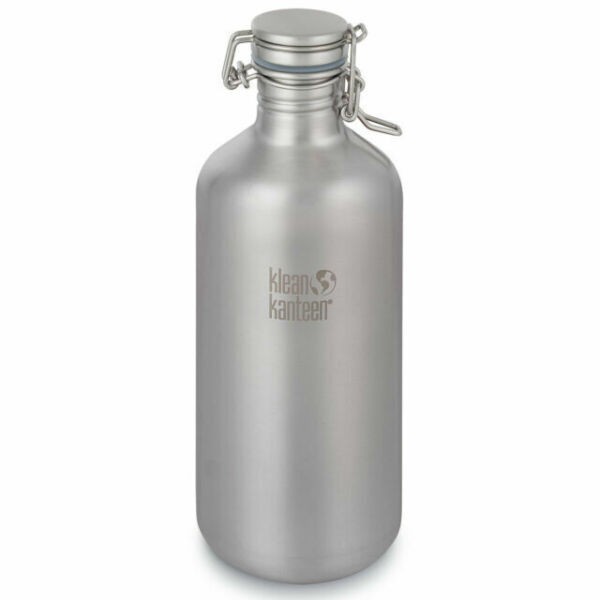 Klean Kanteen 64oz(1900ml)窄口經典可利鋼瓶 快扣 密封原色K64CSLK-BS 現貨 廠商直送