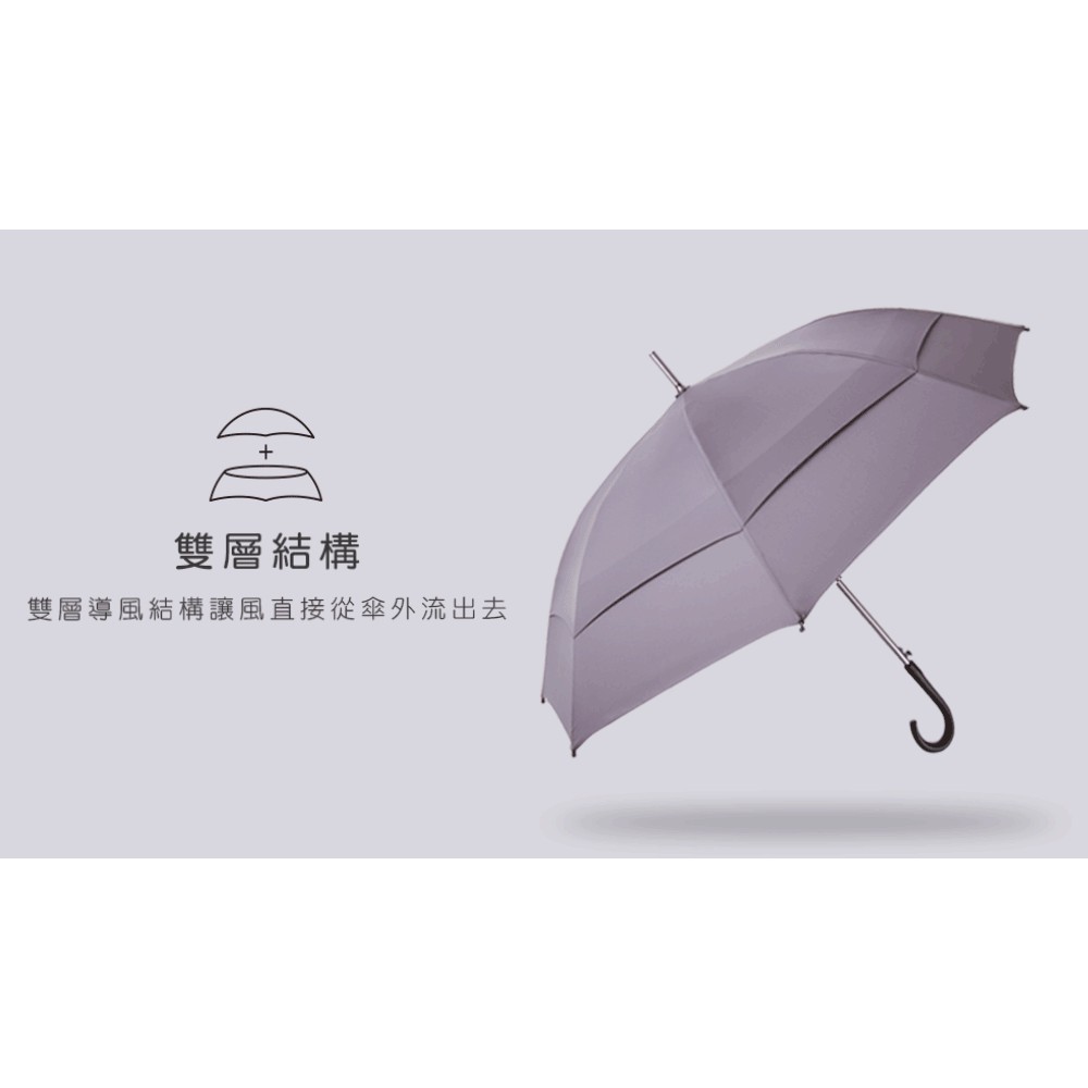 Unipapa X 嘉雲製傘雙層抗風直骨傘27吋 蝦皮購物