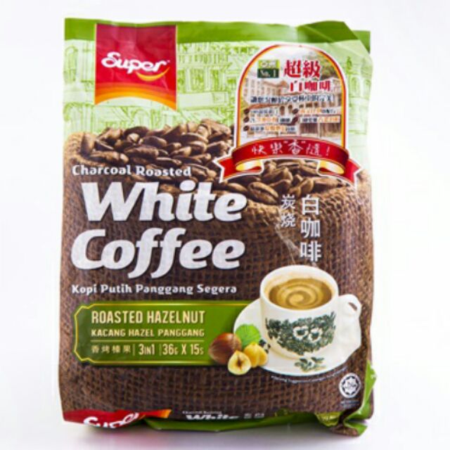 現貨【超級】super 3合1炭燒白咖啡 香烤榛果