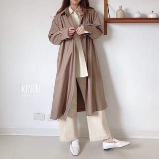 KINTH studio 高質感布料斜釦長版襯衫