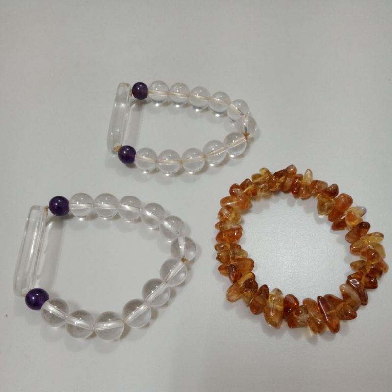 #白水晶#原礦黃水晶#手鍊#首飾黃水晶原礦，手鏈。招財，帶來好運的玉石