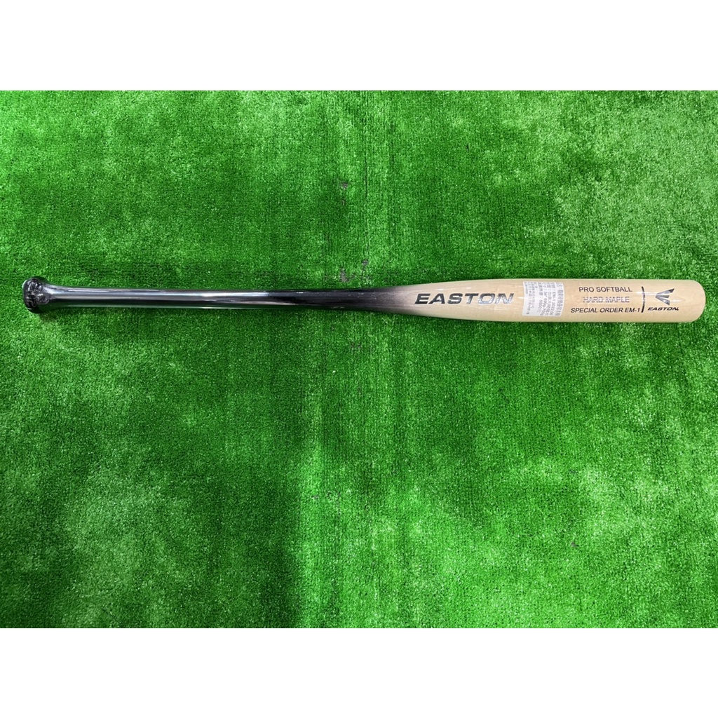 全新Easton 加拿大職業等級硬楓木壘球木棒特價EM1棒型黑原木配色