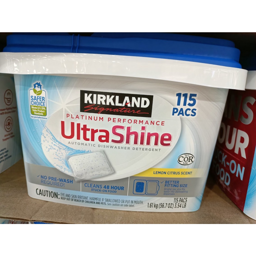 【小新代購】Costco好市多 Kirkland 科克蘭 檸檬香洗碗機專用洗碗錠115入#1452518