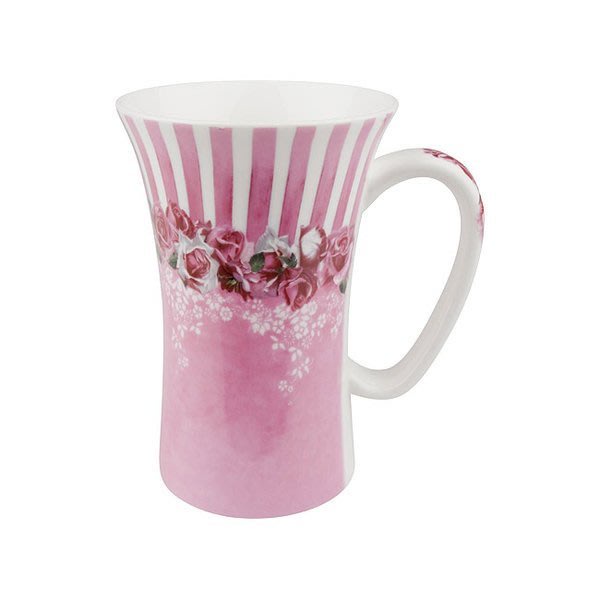 德國 Konitz 浪漫玫瑰 玫瑰花海 陶瓷馬克杯 另有同系列骨瓷杯及Tea logic 骨瓷草莓藤花(野莓)系列蓋杯組