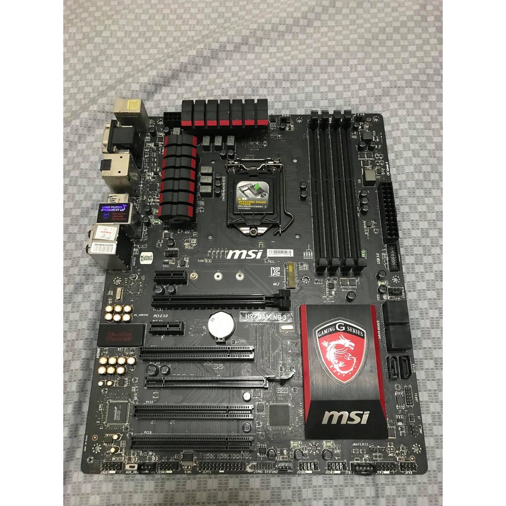 微星msi H97 Gaming 3(1150腳位、附檔板)