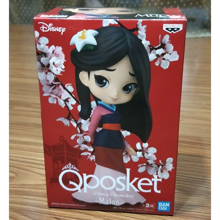 全新 正版 Qposket 花木蘭公仔 景品 未拆 日版