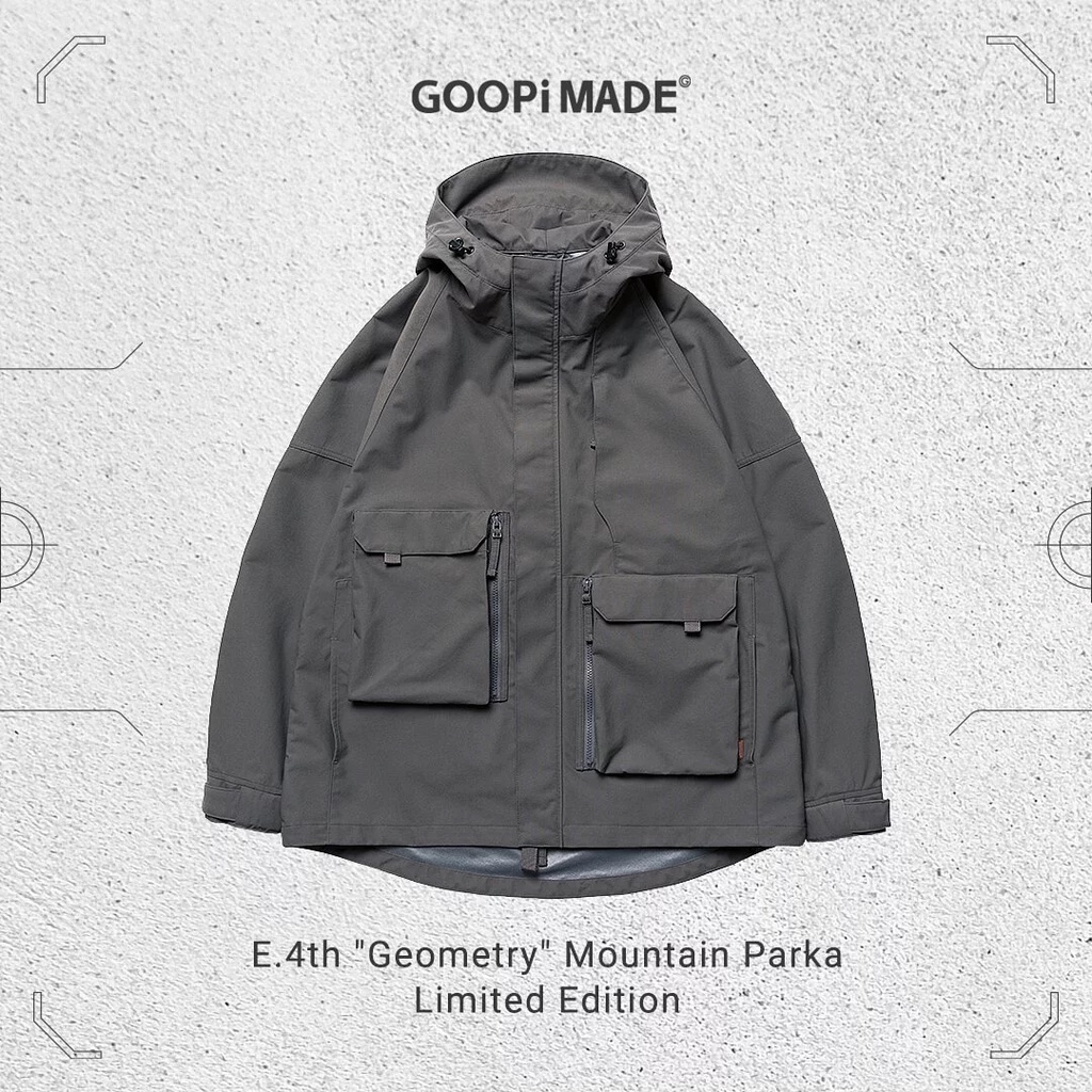 Goopi E.4th "Geometry" Mountain Parka - Gray 3號 goopimade