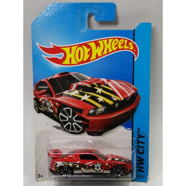 風火輪 18 Hotwheels 2012 Custom Ford Mustang 紅色 足球 福特 野馬 全新
